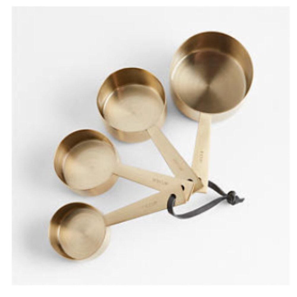 Crate & Barrel - Gold Measuring Cups